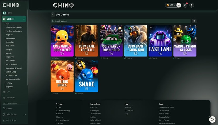 Chino Live Games