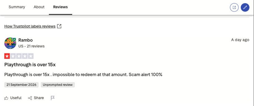 Chino Trustpilot Review