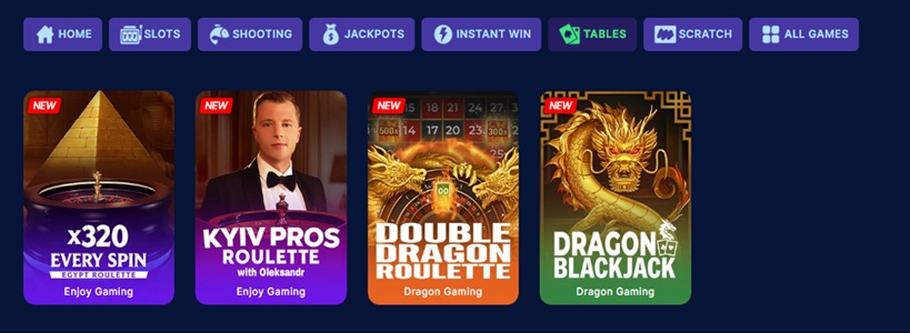 Dara Table Games