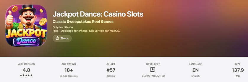 Jackpot Dance iOS App
