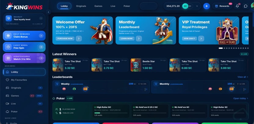 KingWins Bonuses