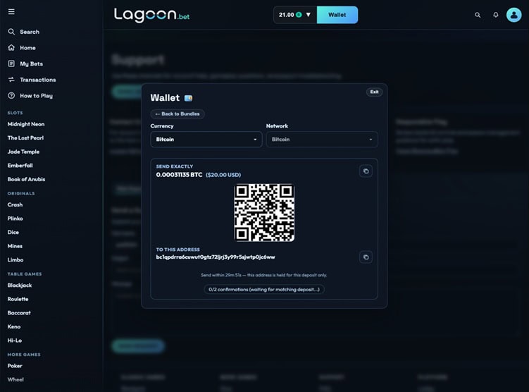 Lagoon.bet Crypto