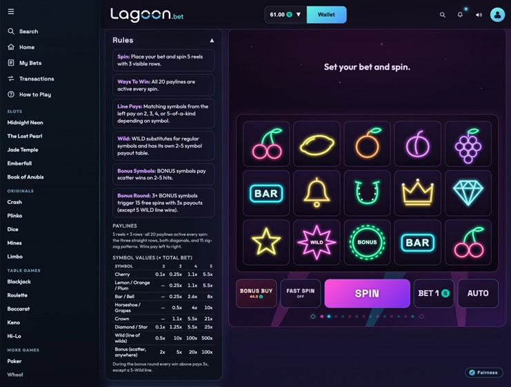 Lagoon.bet Rules