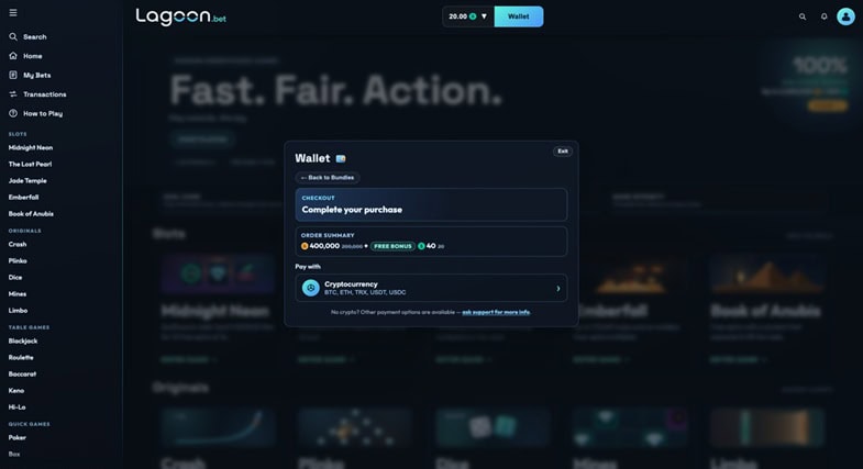 Lagoon.bet Wallet
