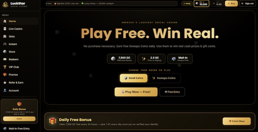 LuckStar Homepage
