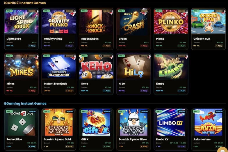 LuckStar Instant Games