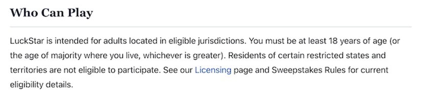 LuckStar States