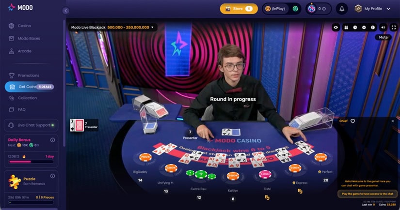 Modo Blackjack