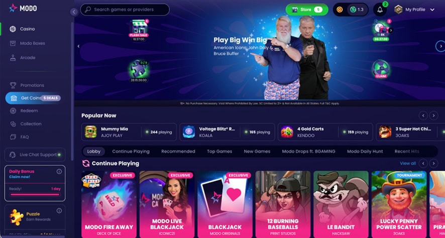 Modo Homepage