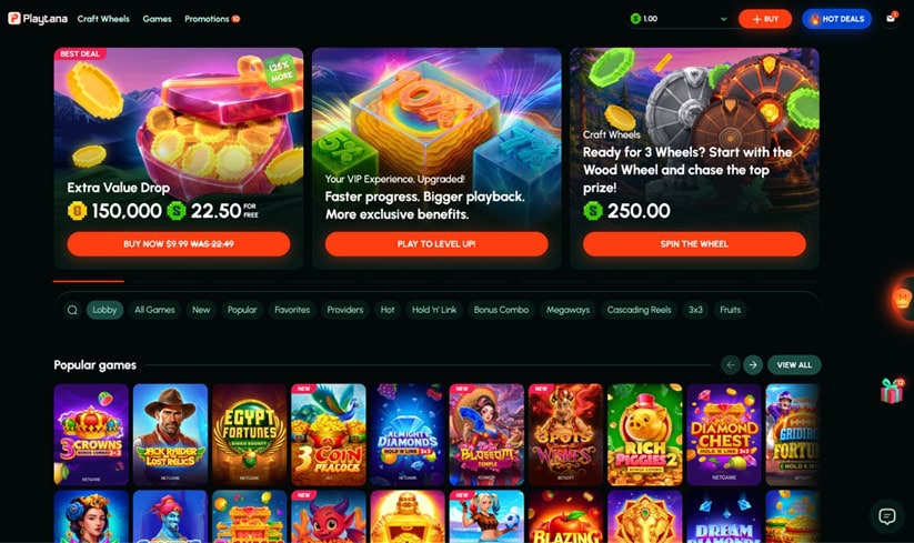 Playtana Homepage