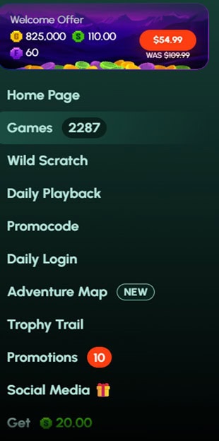 Playtana Menu