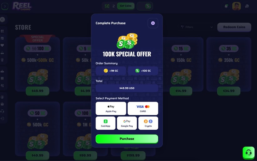 Reel Casino Banking