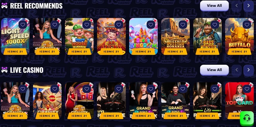 Reel Casino Live Games