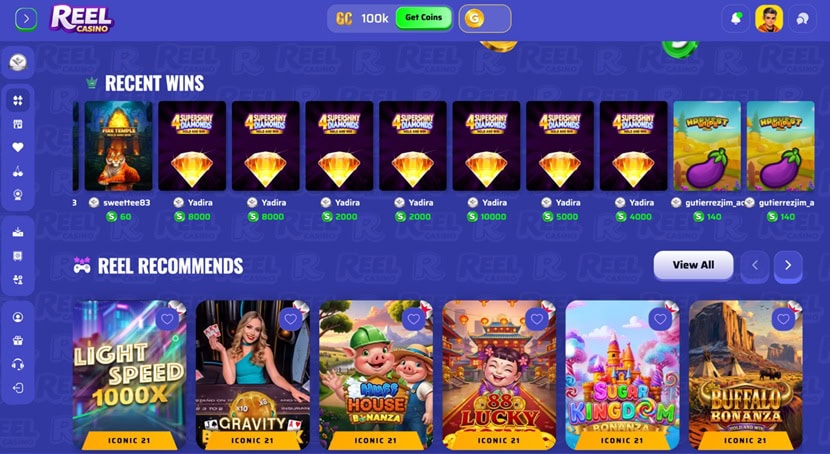 Reel Casino Recent Wins