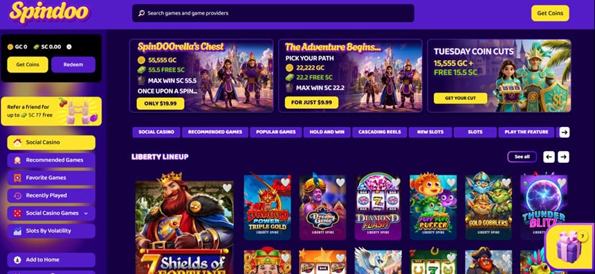 Spindoo Homepage