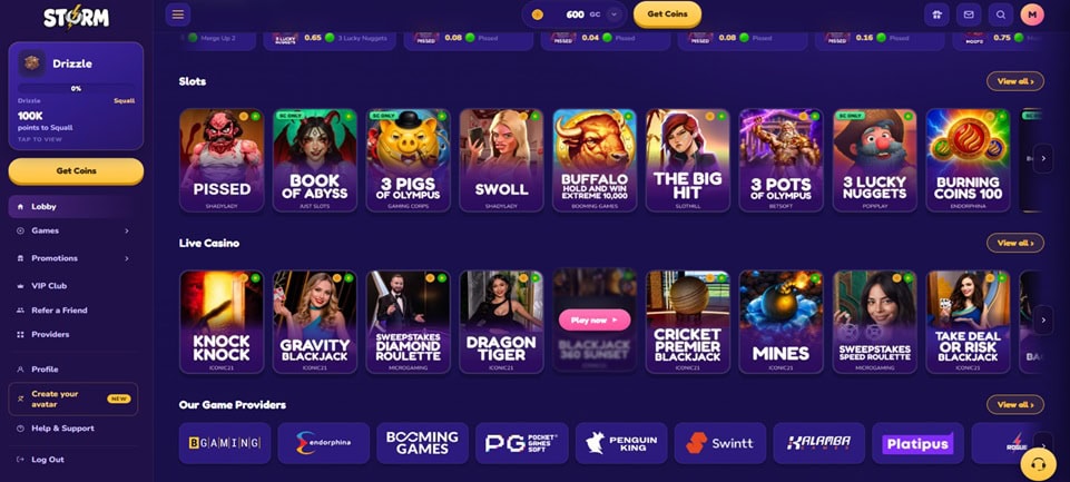 Storm.us Homepage