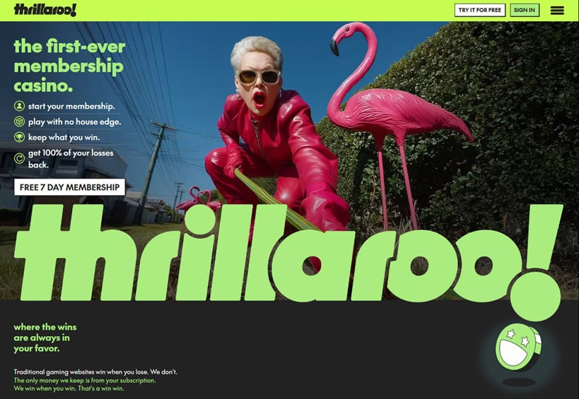 Thrillaroo Homepage