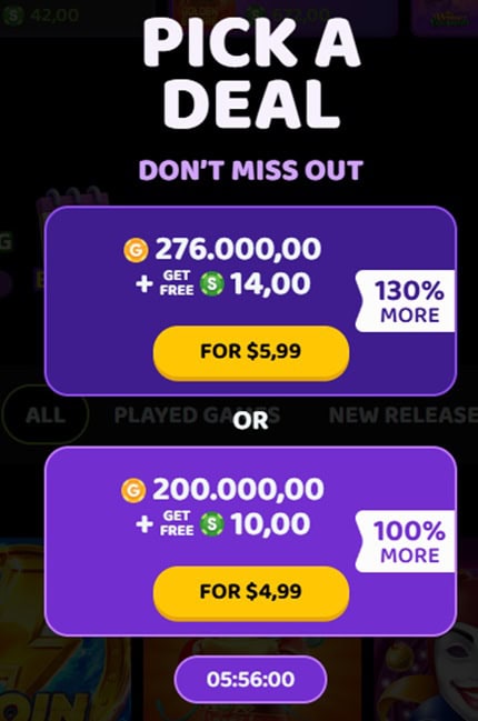TigerCoins Deposit Bonuses