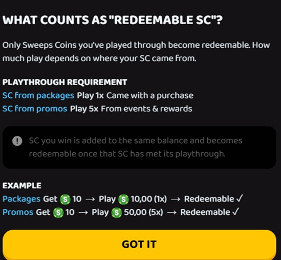 TrebloCoins Playthrough Requirements