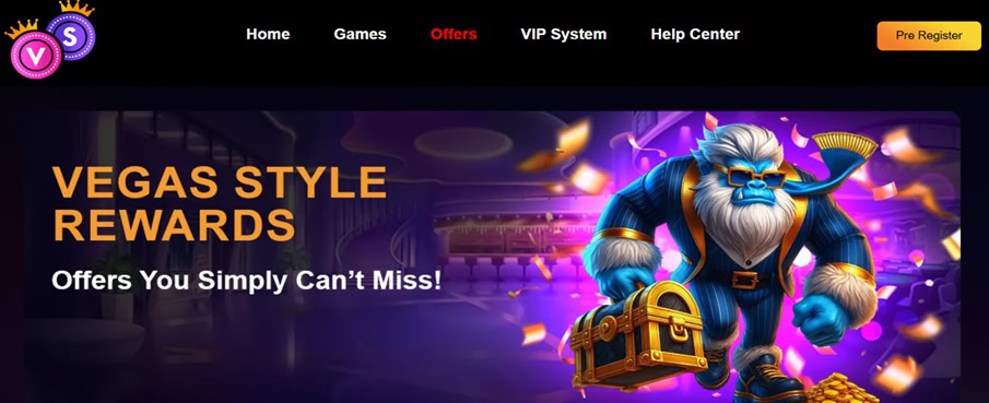 Vegas Sweeps Homepage