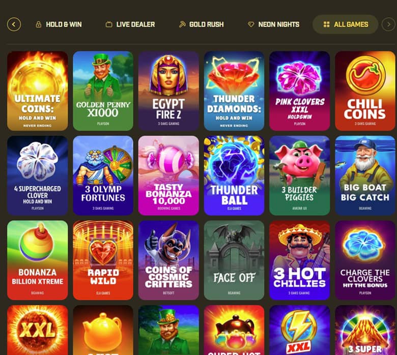 VegasBuilder Games