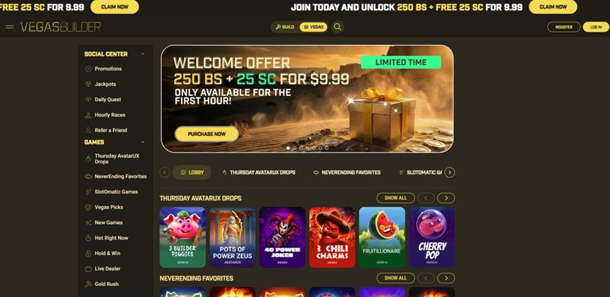 VegasBuilder Homepage