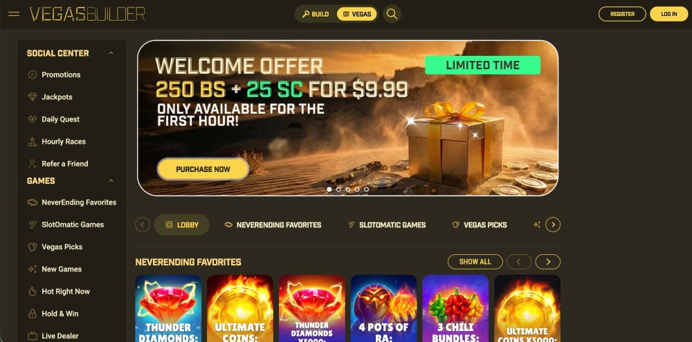 vegasbuilder homepage