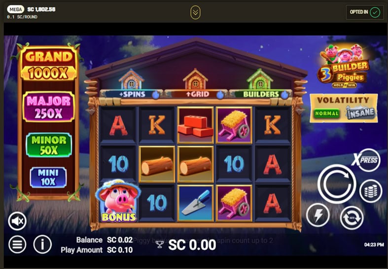 VegasBuilder Slot