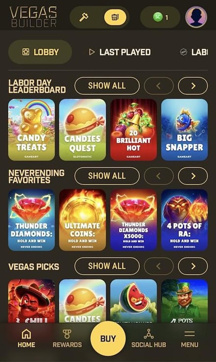 VegasBuilder UX