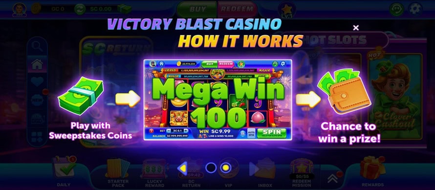 Victory Blast Features