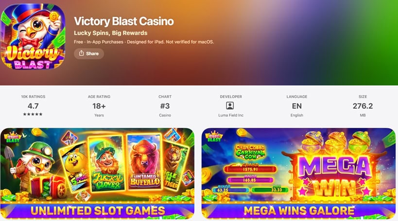Victory Blast iOS App