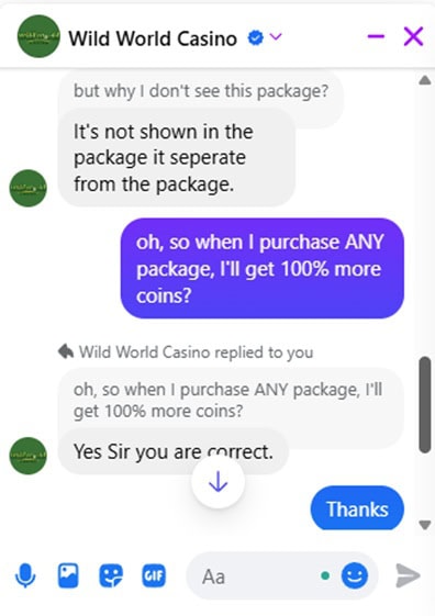 Wild World Deposit Bonus