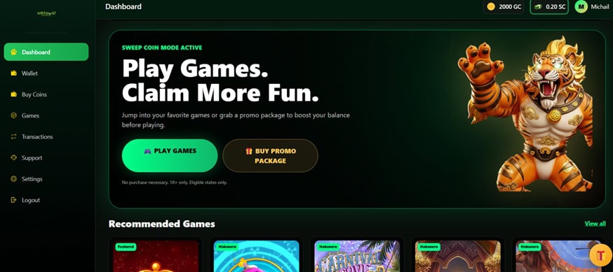 Wild World Homepage