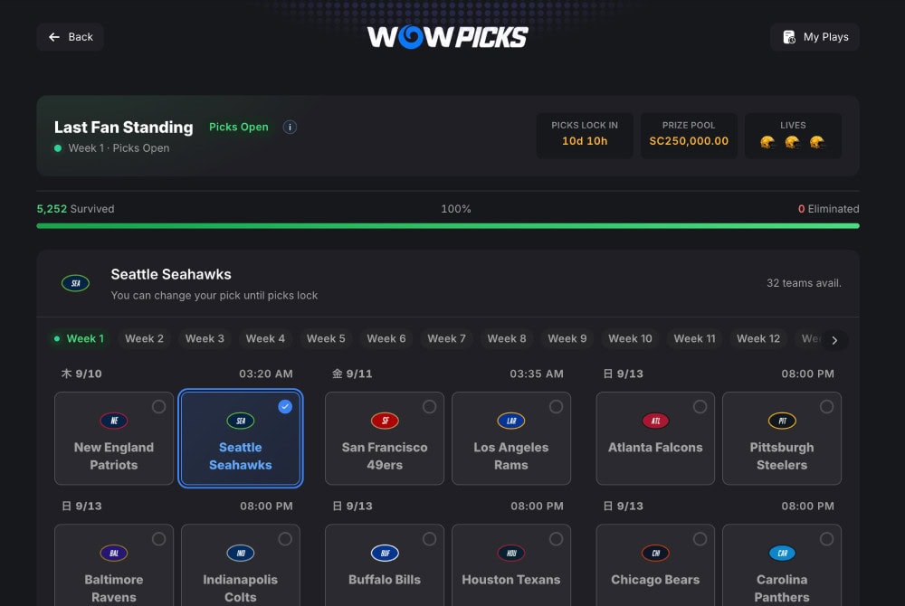 wow picks at wow vegas