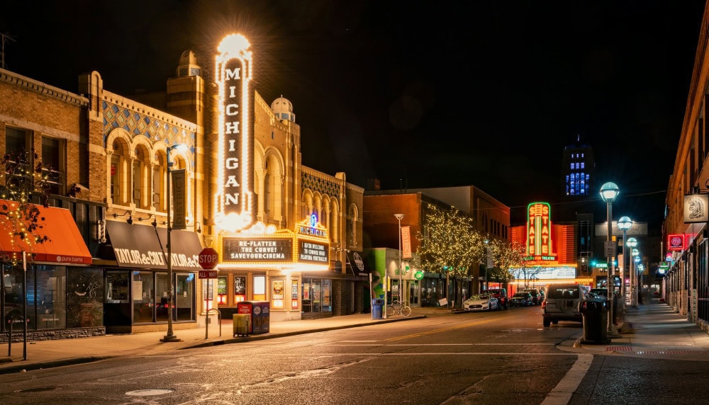 Street in Ann Arbor, Michigan