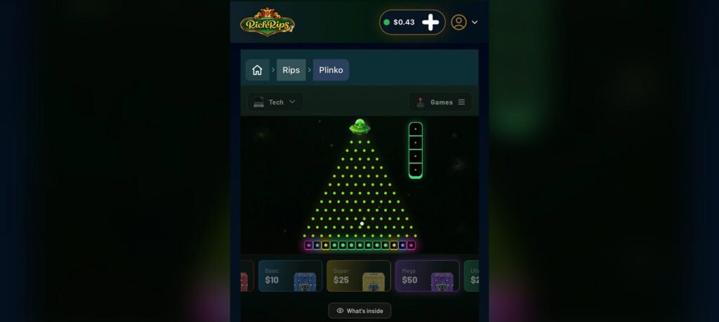 RichSweeps Rips Plinko