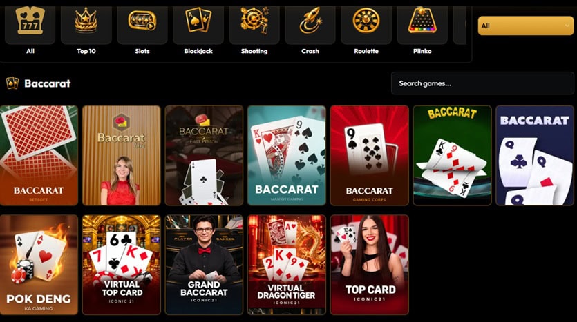 BetterWin.us Baccarat