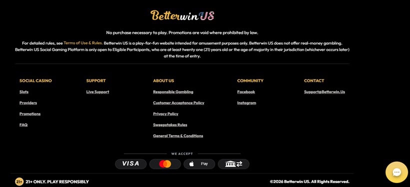 BetterWin.us Footer