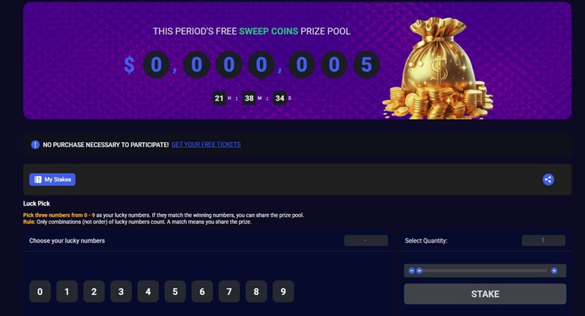 BSweeps Prize Pool