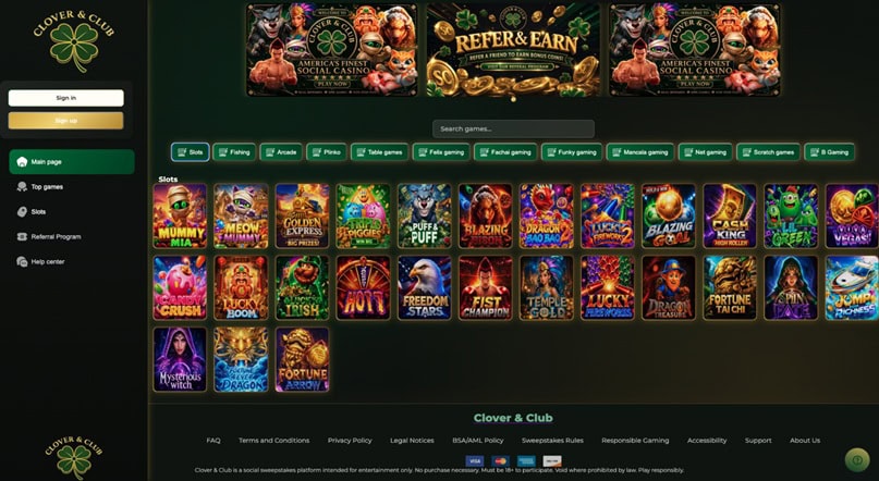 Clover & Club Slots