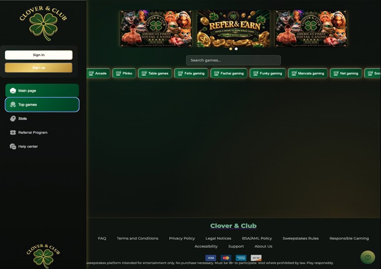 Clover & Club Top Games