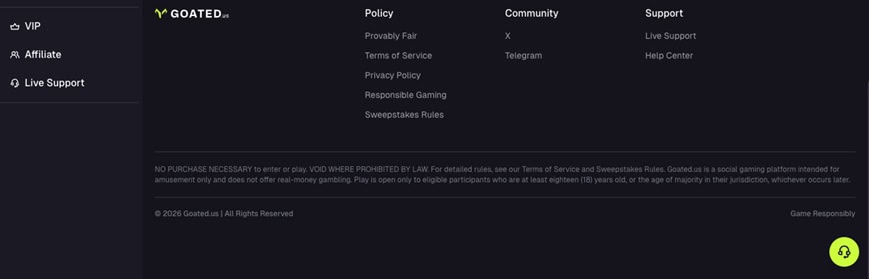 Goated.us Footer