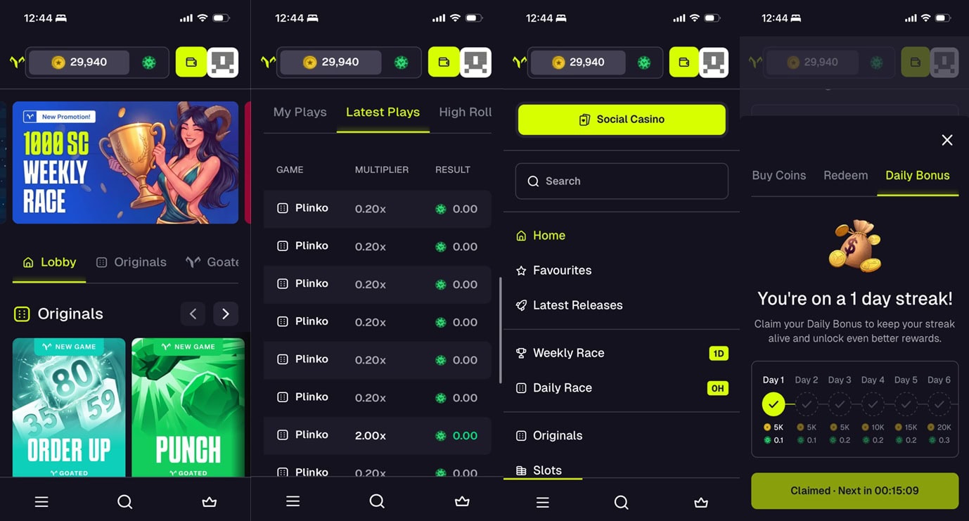 Goated.us UX