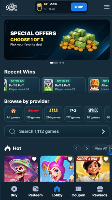 GoldenBuck UX