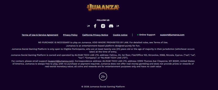 Jumanza Footer