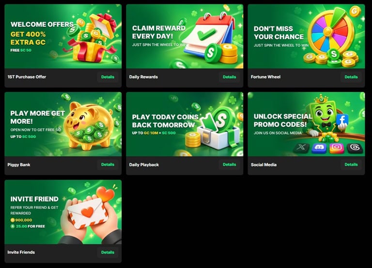 LuckyFizz Bonuses