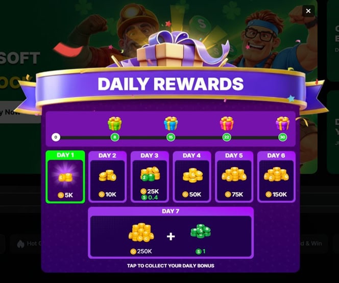 LuckyFizz Daily Bonus