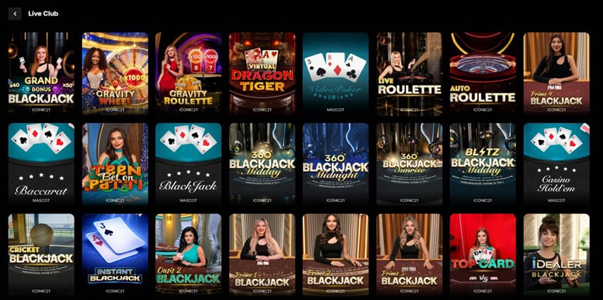 LuckyFizz Live Games