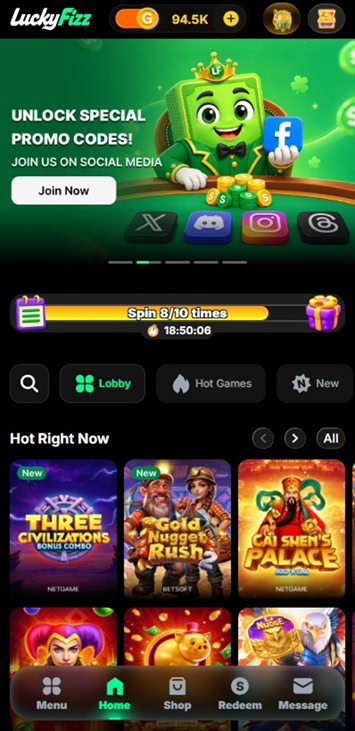 LuckyFizz UX