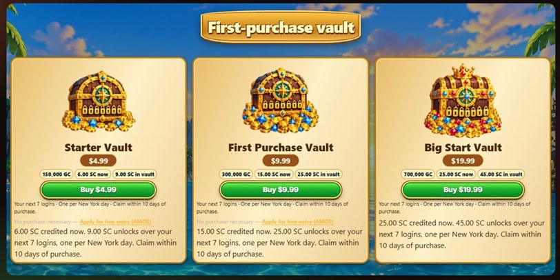 NewLuck Deposit Bonuses